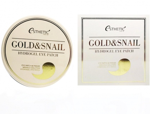 ESTHETIC HOUSE     /  GOLD&SNAIL HYDROGEL EYE PATCH, 60 .